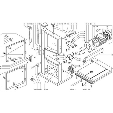 Ricambi Metabo per Sega a Nastro BAS 250 0090025007 10