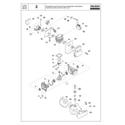 Dolmar Spare Parts for Grass Trimmer MS-220