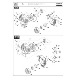 Dolmar Spare Parts for Grass Trimmer MS-220