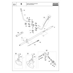 Dolmar Spare Parts for Grass Trimmer MS-220