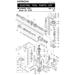 Hitachi Spare Parts for Demolition Hammer DH40YB
