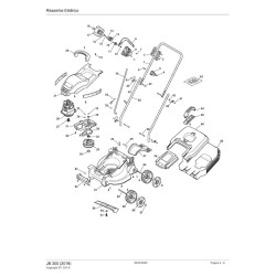 Castor Spare Parts for Electric Lawn Mower JB300
