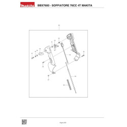 Makita Spare Parts for Petrol Blower BBX7600