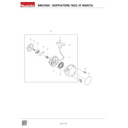 Makita Spare Parts for Petrol Blower BBX7600