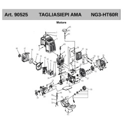 Ricambi Ama per Tagliasiepi a Scoppio NG3 HT60R - 90525