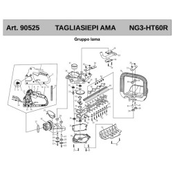 Ricambi Ama per Tagliasiepi a Scoppio NG3 HT60R - 90525
