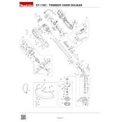 Dolmar Spare Parts for Electric Grass Trimmer ET-110C