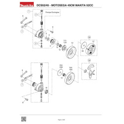 Makita Spare Parts for Chainsaw DCS52/45