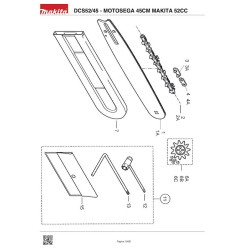 Ricambi Makita per Motosega DCS52/45