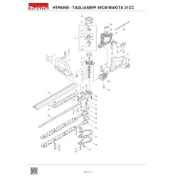 Makita Spare Parts for Hedge Trimmer HTR4900