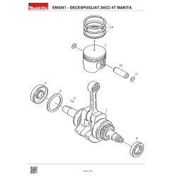 Ricambi Makita per Decespugliatore EM4341
