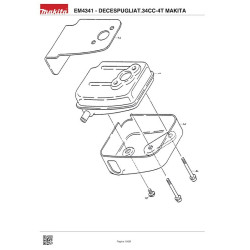 Makita Spare Parts for Brusch Cutter EM4341