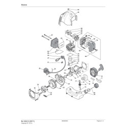 Alpina Spare Parts for Brushcutter BJ 345 D (2011)