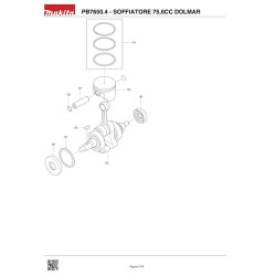 Ricambi Dolmar per Motosega TCS-2801S