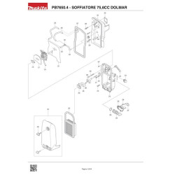 Dolmar Spare Parts for Back Pack Blower PB7650.4