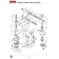 Makita Spare Parts for Demolition Hammer HM1200K