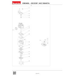 Makita Spare Parts for Brushcutter EM3400L