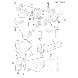 Valex Parts for Catalized Petrol Brushcutter Easy 52 FG