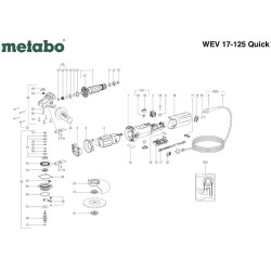 Ricambi Metabo per Smerigliatrice WEV 17-125 Quick 00516001