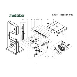 Ricambi Metabo per Sega a Nastro BAS 317 Precision WNB