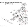 Ricambi per Smerigliatrice per Cemento AGP BG125