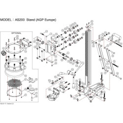 AGP Europe Spare Parts for AS200 Drill Stand