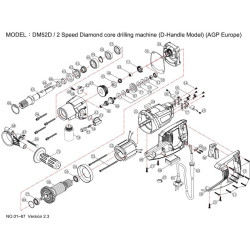 Ricambi per Carotatrice AGP Europe DM52D