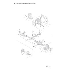 Makita Spare Parts for Chainsaw EA3110T
