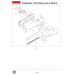 Makita Spare Parts for Telescopic Pole Saw EY2650H