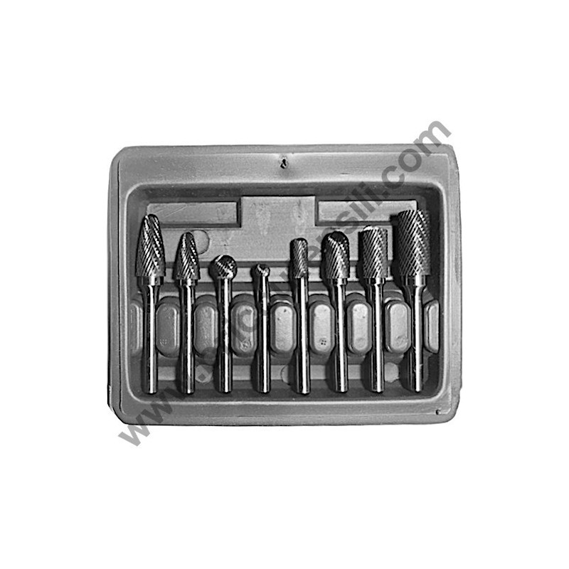 Carbide Rotary File Set Cross Cut mm 6