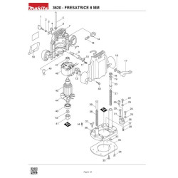 Makita Spare Parts for Router 3620
