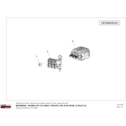 Lavor Original Parts for Pressure Cleaner ONTARIO 1211LP