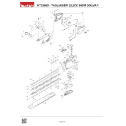 Dolmar Spare Parts for Hedge Trimmer HT2360D