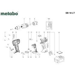 Metabo Spare Parts for Cordless Drill SB 18 LT