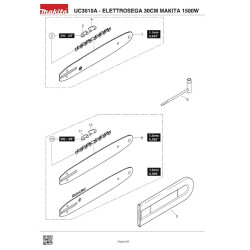 Makita Spare Parts for Electric Chainsaw UC3010A