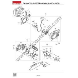Makita Spare Parts for Chainsaw DCS340TH