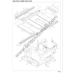 Makita Spare Parts for 260MM Table Saw 2704N