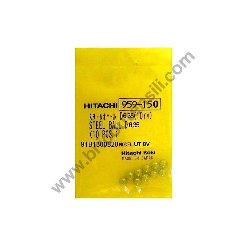 Sfera in Acciaio mm 6,35 per Martelli Hitachi