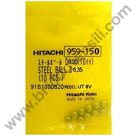 Sfera in Acciaio mm 6,35 per Martelli Hitachi