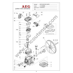 AEG Spare Parts for Compressor AB 200-360 MC