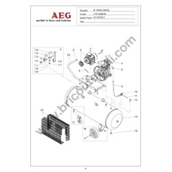 AEG Spare Parts for Compressor B 150/34
