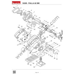 Makita Spare Parts for Planer 1923B