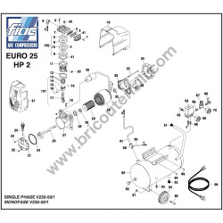 Ricambi Fiac per Compressore EURO 25 HP2