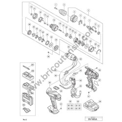 Spare Parts for Cordless Driver Drill DV18DJL