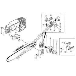Tanaka Spare Parts for Chainsaw ECS 3500 B-C-D