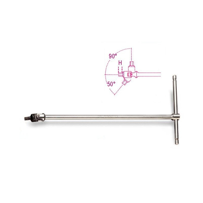 Chiave "T" snodata con Quadro Esagonale Beta 953 4 mm