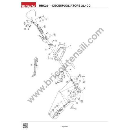 Ricambi Makita per Decespugliatore RBC261
