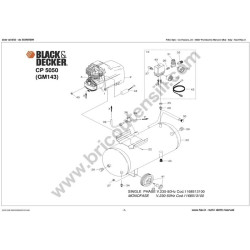 Ricambi Black & Decker per Compressore CP 5050 GM143