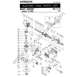 Hitachi Spare Parts for Angle Grinder G12SE