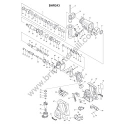 Makita Spare Parts for Cordless Rotary Hammer Drill BHR243